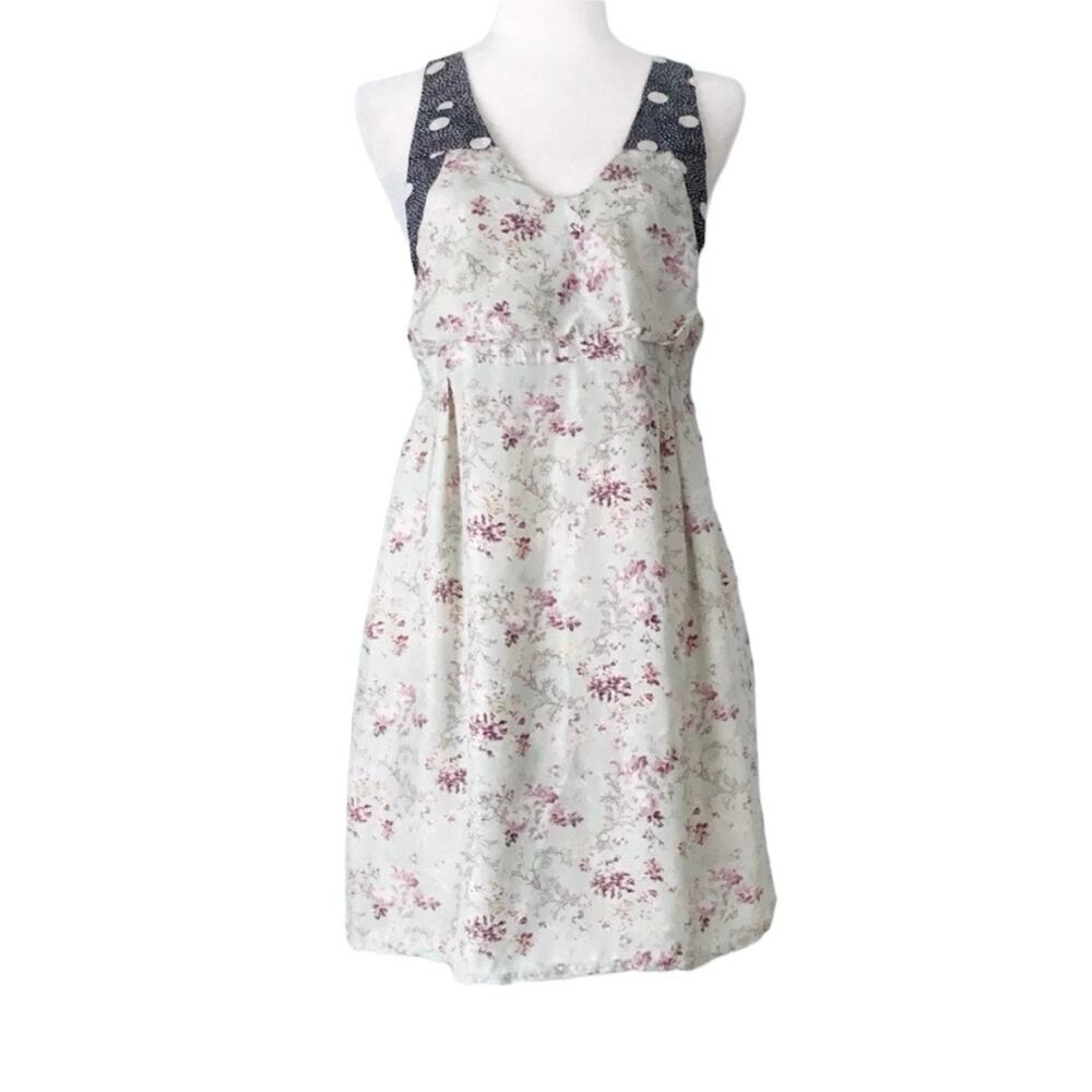 Lerario Beatriz Ditsy Floral Silk Dress Size 8 Lagenlook Summer